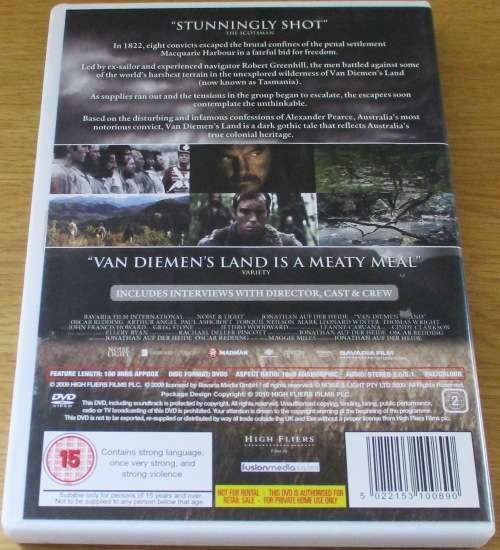 CULT FILM: VAN DIEMAN`S LAND  [DVD BOX 10]