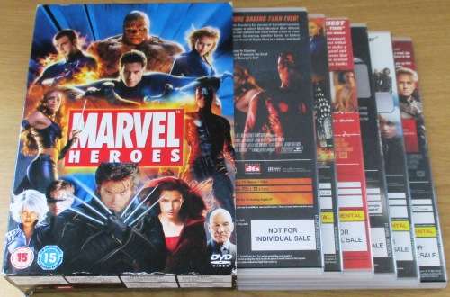 MARVEL HEROES 6xDVD Film BOX SET  DVD