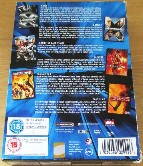 MARVEL HEROES 6xDVD Film BOX SET  DVD