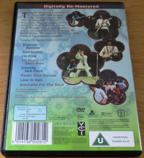THE ROLLING STONES The Stones in the Park DVD
