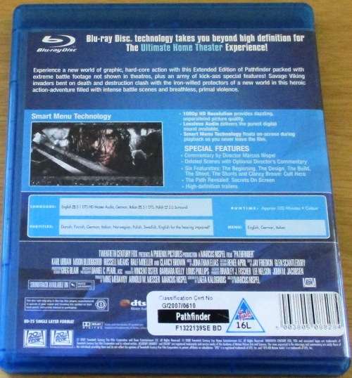 PATHFINDER Unrated Blu Ray   [BLU RAY SHELF]