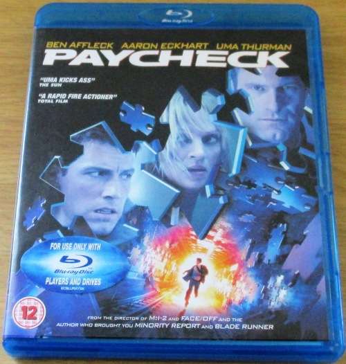 PAYCHECK Ben Affleck Blu Ray   [BLU RAY SHELF]