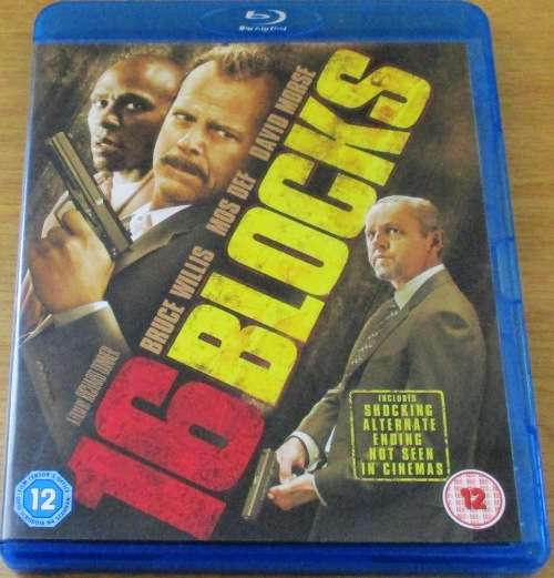 16 BLOCKS Bruce Willis Blu Ray   [BLU RAY SHELF]