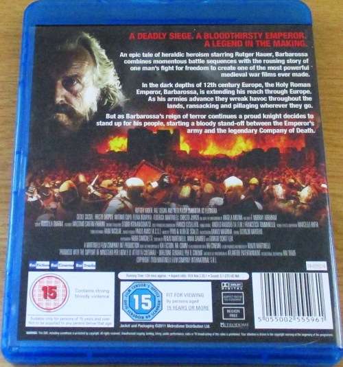 BARBAROSSA Siege Lord Blu Ray   [BLU RAY SHELF]