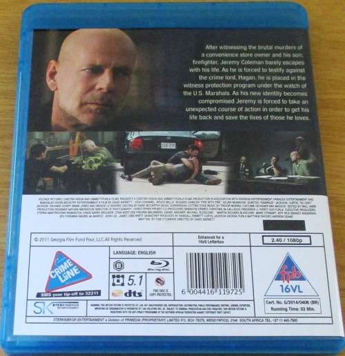 FIRE WITH FIRE Bruce Willis Blu Ray   [BLU RAY SHELF]