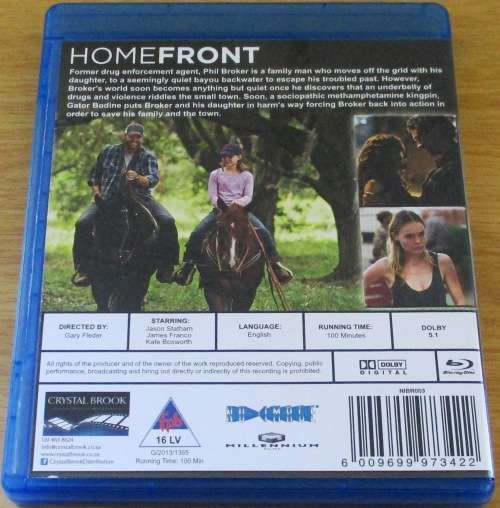 HOMEFRONT Jason Statham James Franco Winona Ryder Blu Ray   [BLU RAY SHELF]