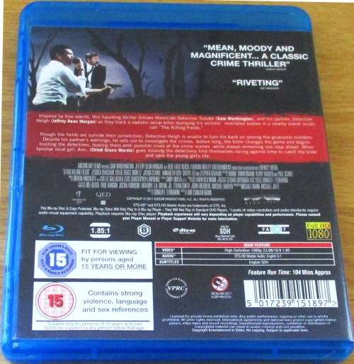 TEXAS KILLING FIELDS   Blu Ray   [BLU RAY SHELF]