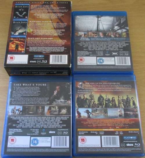 BLACK SAILS  Complete Series 1 - 3 BLU RAY BOX SET  [BOX SET SHELF]
