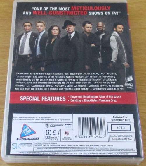 THE BLACKLIST Season 2 James Spader   [BOX SET SHELF]