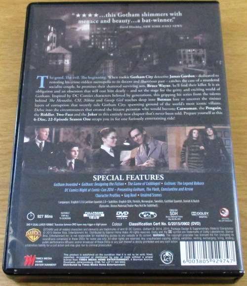 GOTHAM The Complete First Season   [BOX SET SHELF]
