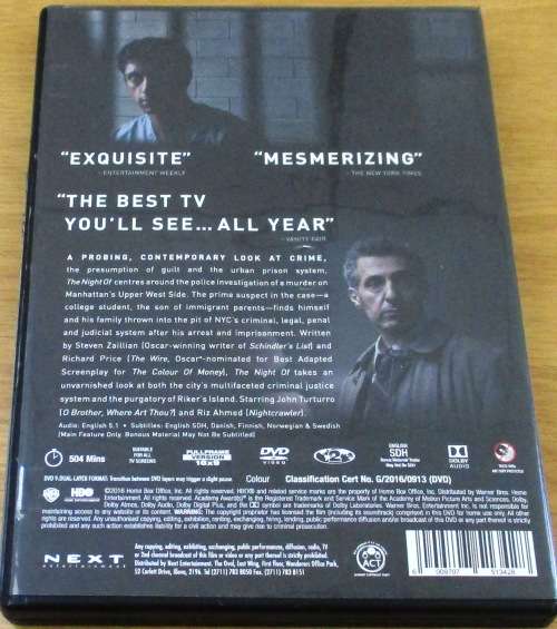 THE NIGHT OF An HBO Limited Series [BOX SET SHELF]