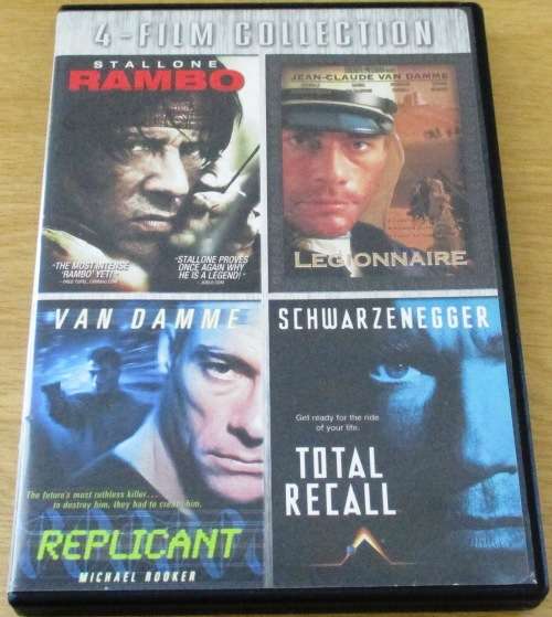 RAMBO + LEGIONAIRE + REPLICANT + TOTAL RECALL 4 FILM COLLECTION [DVD BOX 1]