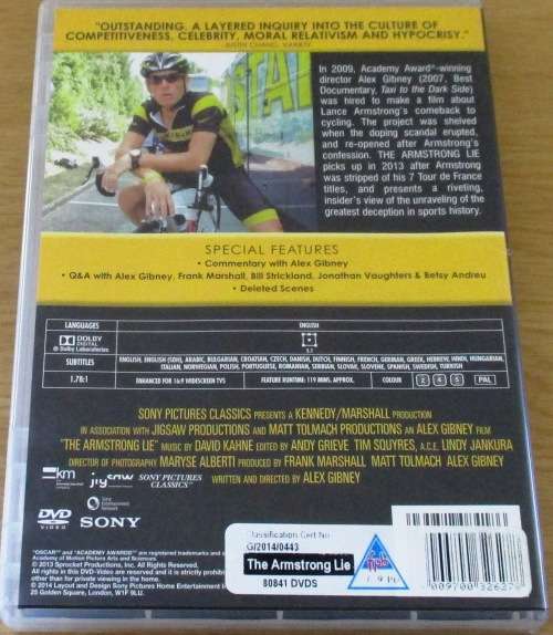 CULT FILM: THE ARMSTRONG LIE [DVD BOX 1]