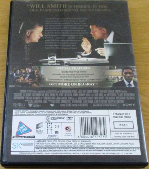 CULT FILM: CONCUSSION Will Smith [DVD BOX 1]