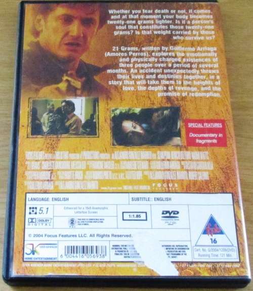CULT FILM: 21 GRAMS Sean Penn Naomi Watts [DVD BOX 3]