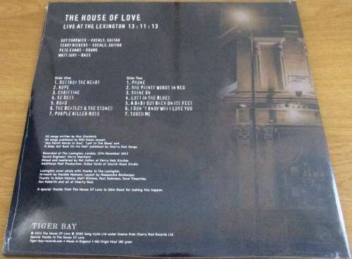 THE HOUSE OF LOVE Live At The Lexington 13:11:13 European 2020 Pressing VINYL Record