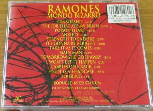 RAMONES Mondo Bizarro CD