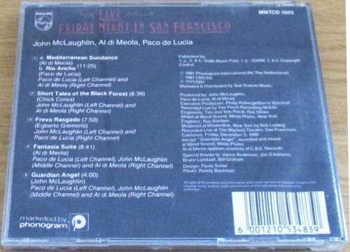 AL DI MEOLA JOHN McLAUGHLIN PACO DE LUCIA [msr]