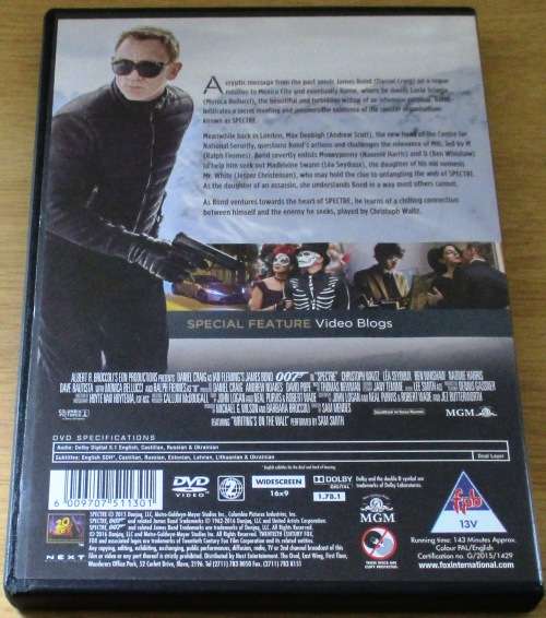 CULT FILM: 007 SPECTRE James Bond [DVD BOX 15]
