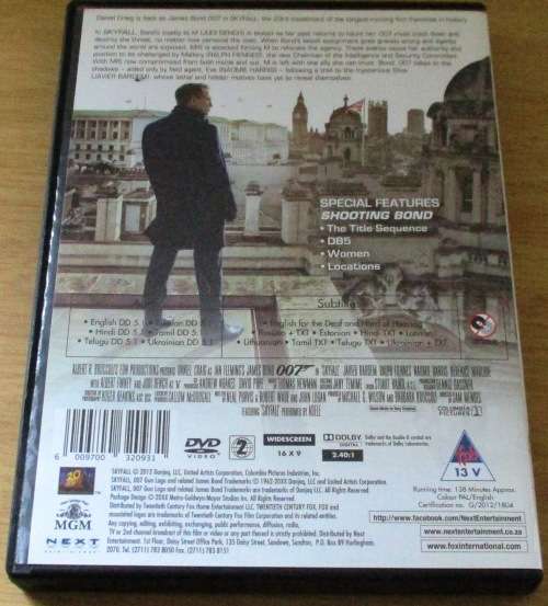 CULT FILM: 007 SKYFALL James Bond [DVD BOX 5]