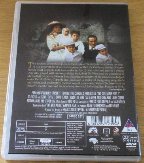 CULT FILM: THE GODFATHER Part II [DVD BOX 1]