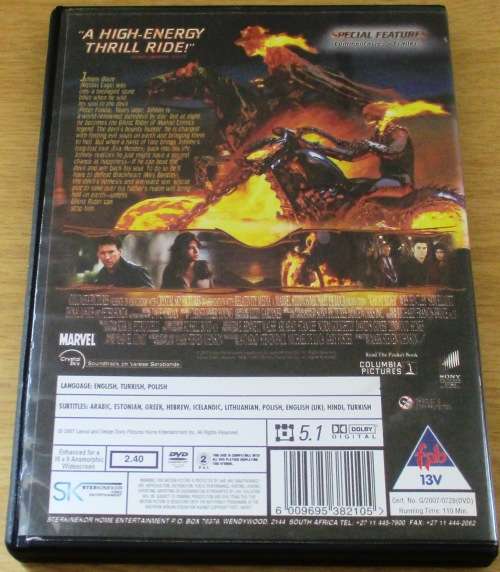 CULT FILM: GHOSTRIDER Nicholas Cage  [DVD BOX 2]