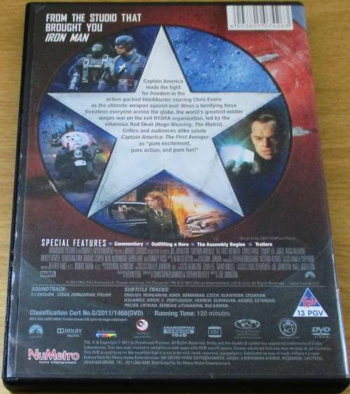 CULT FILM: CAPTAIN AMERICA The First Avenger  [DVD BOX 15]