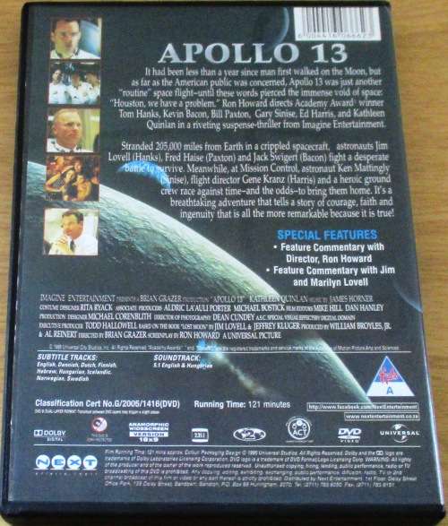 CULT FILM:  APOLLO 13 [DVD BOX 4]