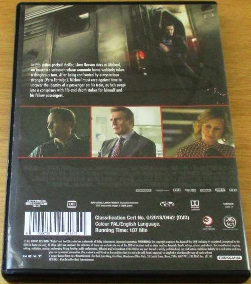 CULT FILM: THE COMMUTER Liam Neeson [DVD BOX 6]