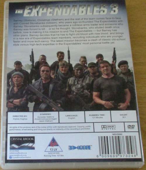 CULT FILM: THE EXPENDABLES 3 [DVD BOX 7]