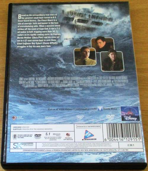 CULT FILM: FINEST HOURS Chris Pine [DVD BOX 7]