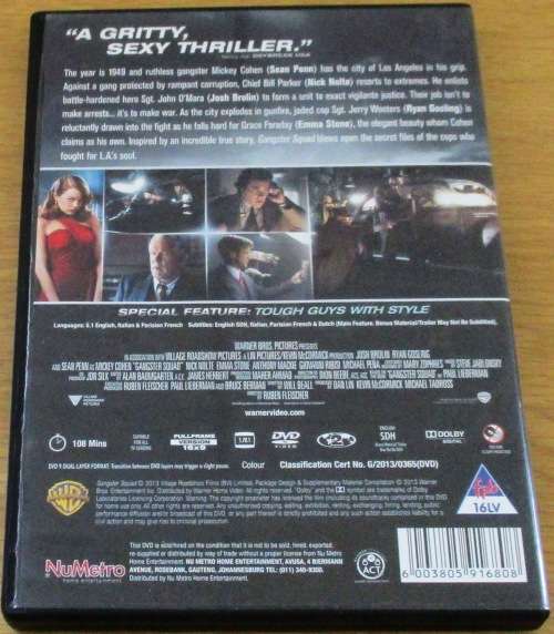 CULT FILM: GANGSTERS SQUAD Ryan Gosling Sean Penn [DVD BOX 7]