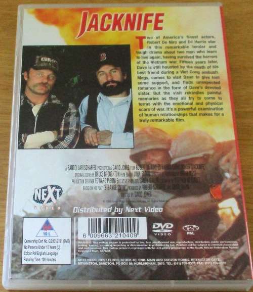 CULT FILM: JACKNIFE Robert de Niro Ed Harris  [DVD BOX 8]