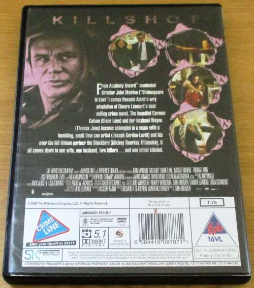 CULT FILM: KILLSHOT   [DVD BOX 8]