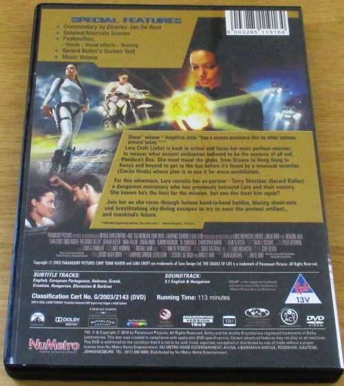 CULT FILM: TOMB RAIDER The Cradle of Life  [DVD BOX 15]