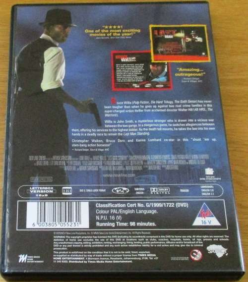 CULT FILM: LAST MAN STANDING Bruce Willis [DVD BOX 8]