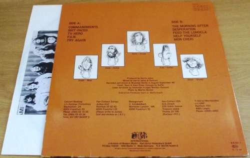TANKARD The Morning After 1988 German Pressing LP VINYL Record