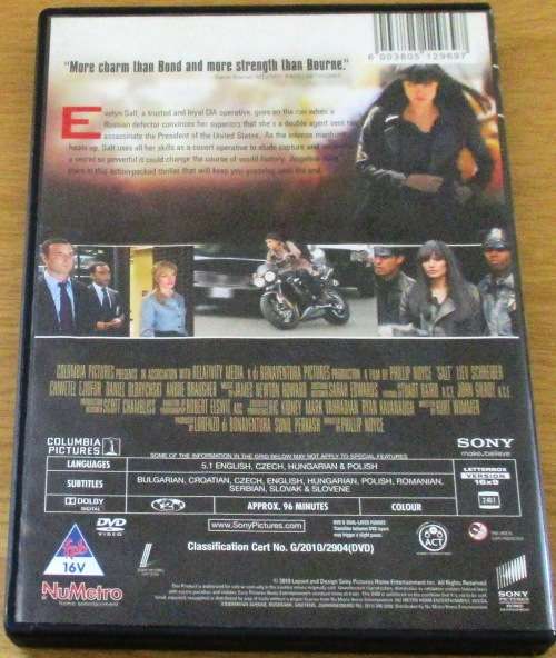 Cult Film: SALT Angelina Jolie [SHELF D1]