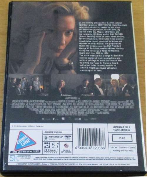 Cult Film: TRUTH Robert Redford [SHELF D1]