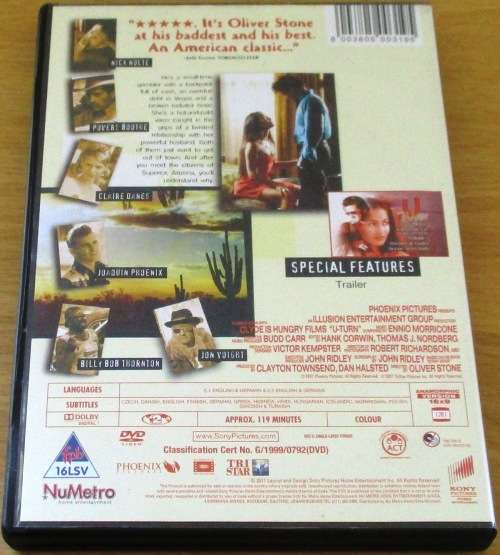 Cult Film: U TURN Sean Penn Nick Nolte [SHELF D1]