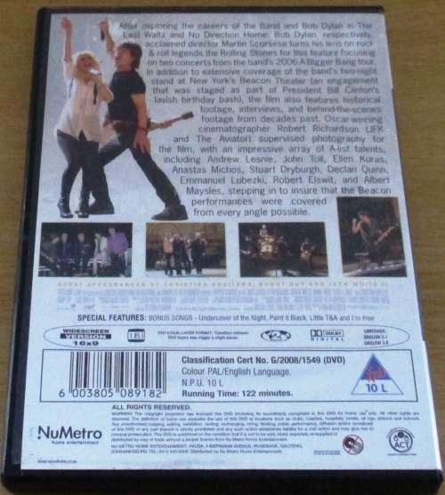 ROLLING STONES SCORSESE Shine a Light DVD  [OFFICE DVD SHELF]