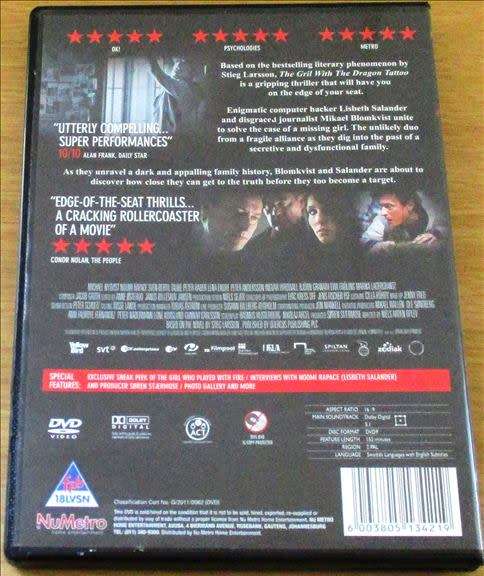 THE GIRL WITH THE DRAGON TATOO [DVD BOX 10]