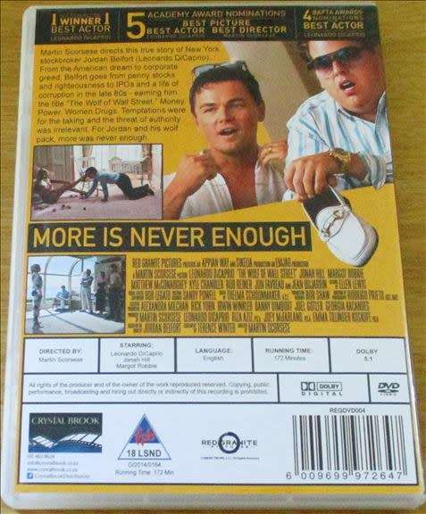 THE WOLF OF WALL STREET [DVD BOX 3]