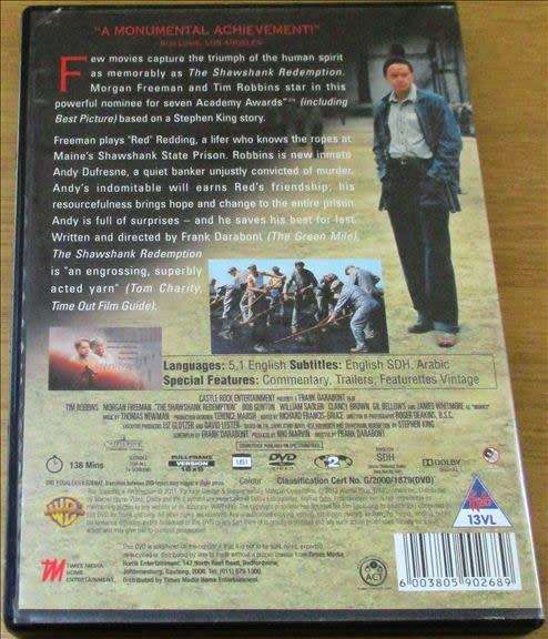CULT FILM: SHAWSHANK REDEMPTION [DVD BOX 8]