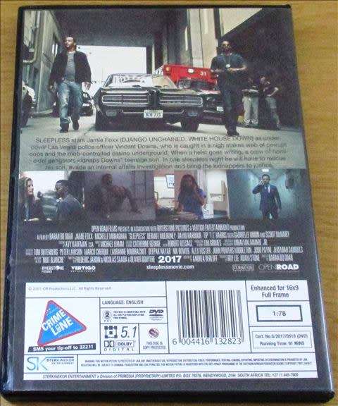 CULT FILM: SLEEPLESS Jamie Foxx  [DVD BOX 8]