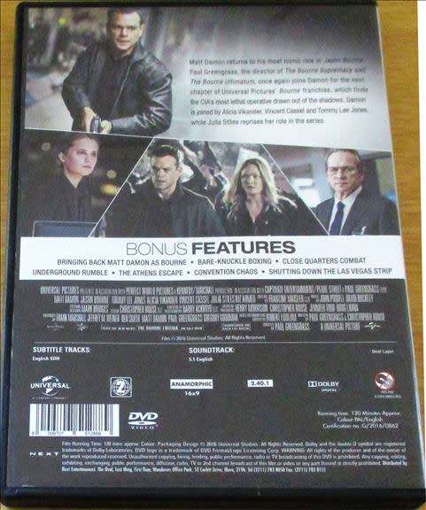 CULT FILM: JASON BOURNE  [DVD BOX 15]