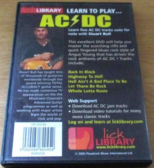 LEARN TO PLAY AC/DC DVD