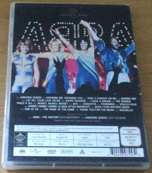 ABBA Gold Greatest Hits DVD