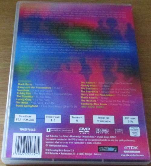 60`s ALL STARS Volume 1 Videos DVD