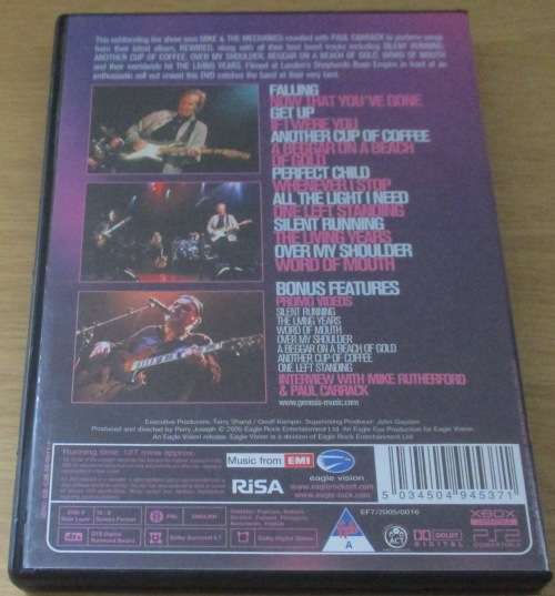 MIKE AND THE MECHANICS Live at Shepherd`s Bush DVD